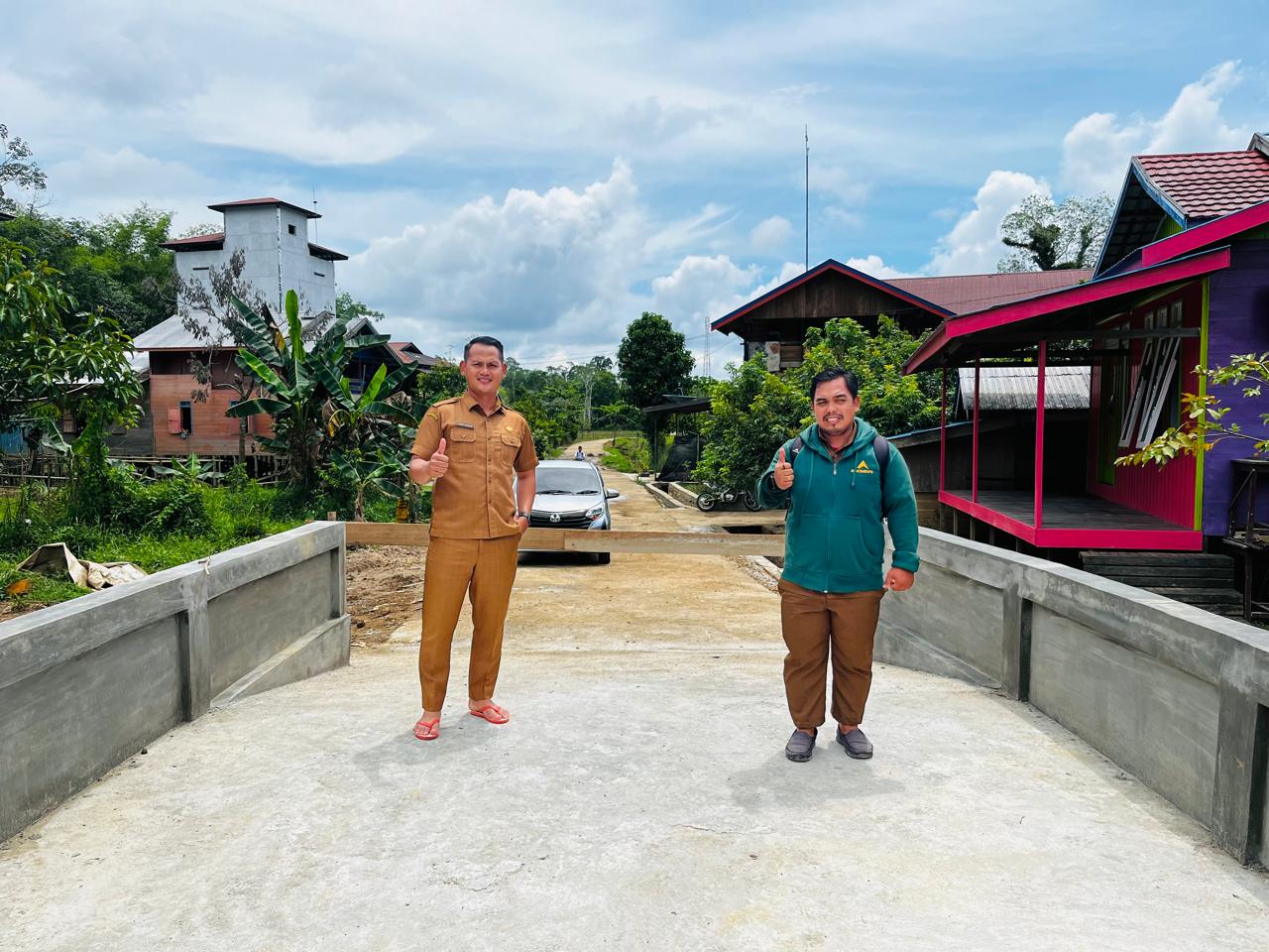Foto Pembangunan Jembatan Box Culvert di RT 02 Kelurahan Puruk Cahu Seberang