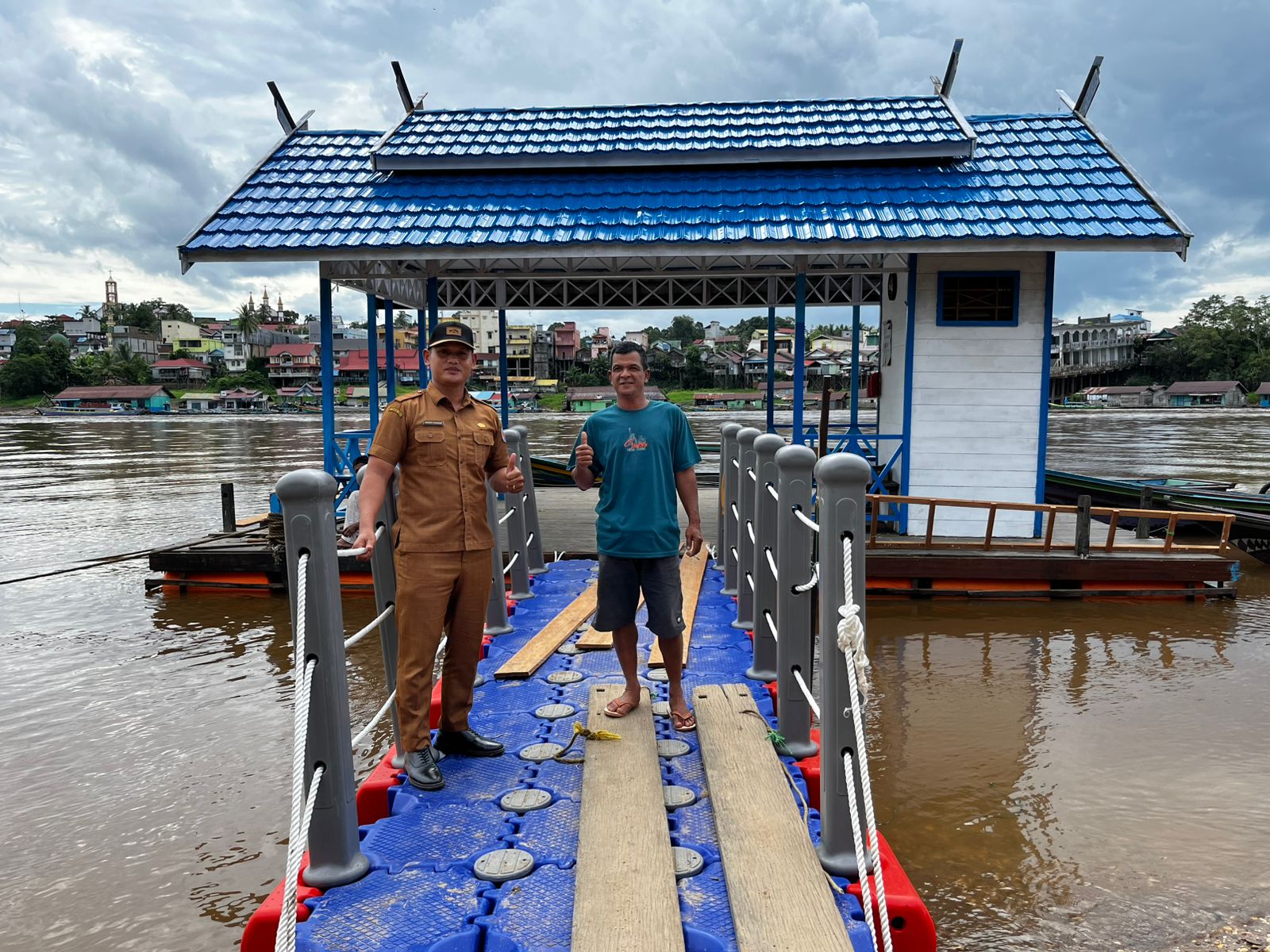 Foto Pembangunan Pelabuhan Di Kelurahan Puruk Cahu Seberang