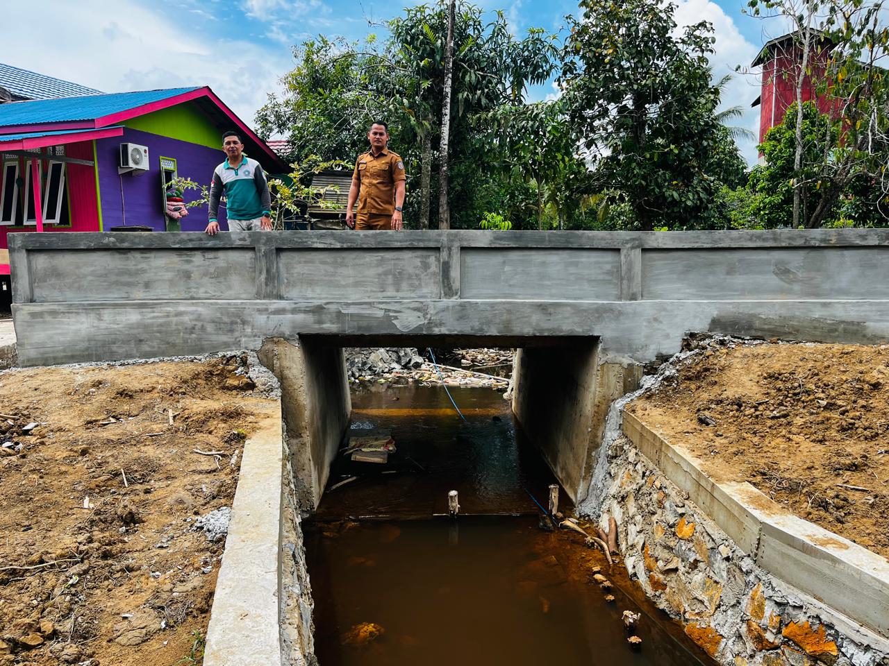 Pembangunan Jembatan Box Culvert di RT 02 Kelurahan Puruk Cahu Seberang